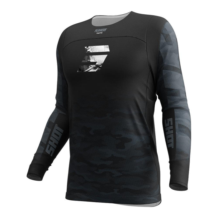 Shot Contact Tactic Jersey Black/Grey Shot