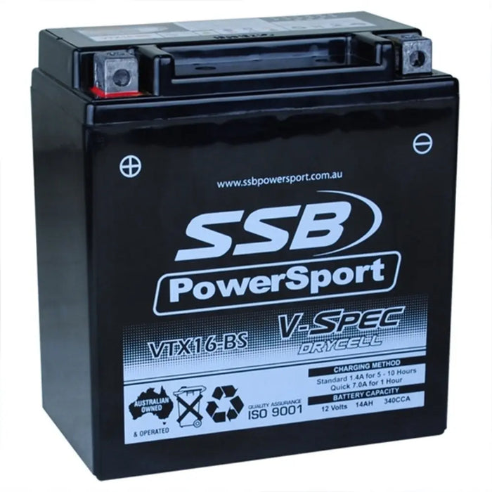 12V SSB V-Spec High Performance AGM Battery 4-VTX16-BS SSB