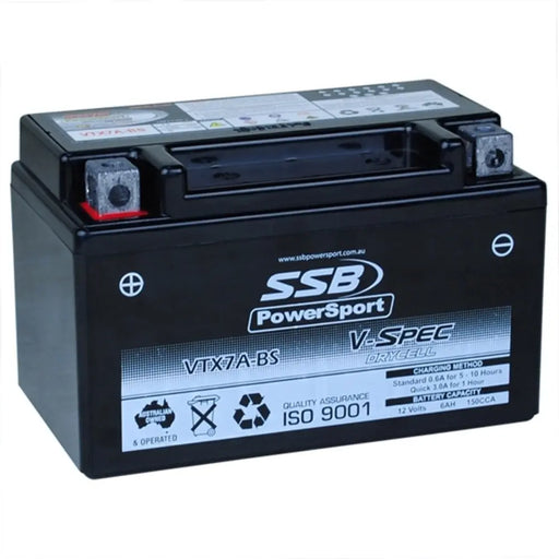 12V SSB V-Spec High Performance AGM Battery 4-VTX7A-BS SSB