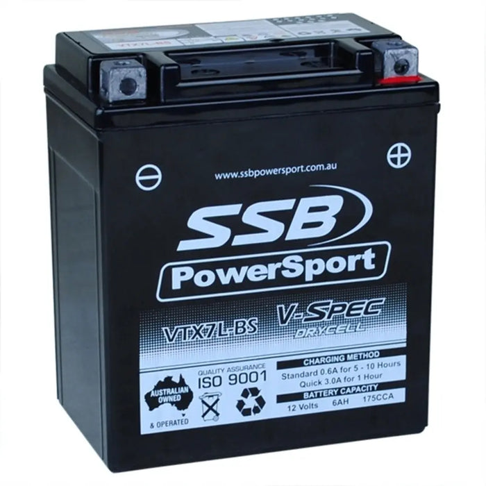 12V SSB V-Spec High Performance AGM Battery 4-VTX7L-BS SSB