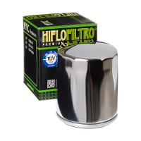 Hiflo Filtro - Oil Filter (Chrome, Black, With nut) HiFlo