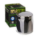 Hiflo Filtro - Oil Filter (Chrome, Black, With nut) HiFlo