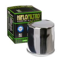 Hiflo Filtro - Oil Filter (Chrome, Black, With nut) HiFlo