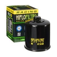 Hiflo Filtro - Oil Filter (Chrome, Black, With nut) HiFlo