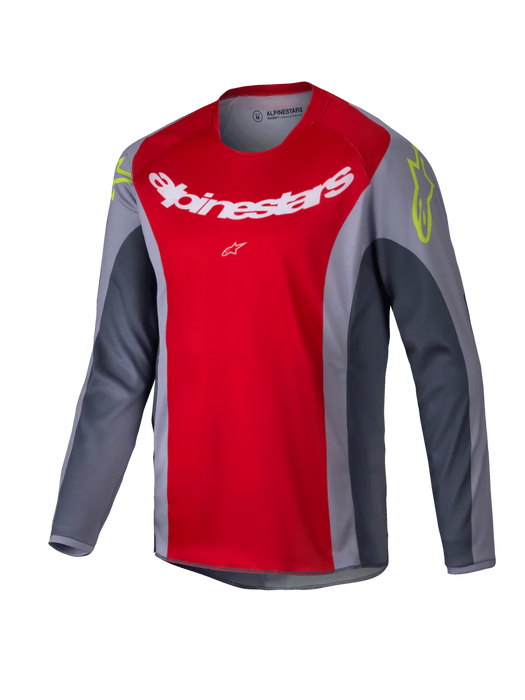 2025 YOUTH RACER MELT JERSEY BRIGHT-RED GRAY