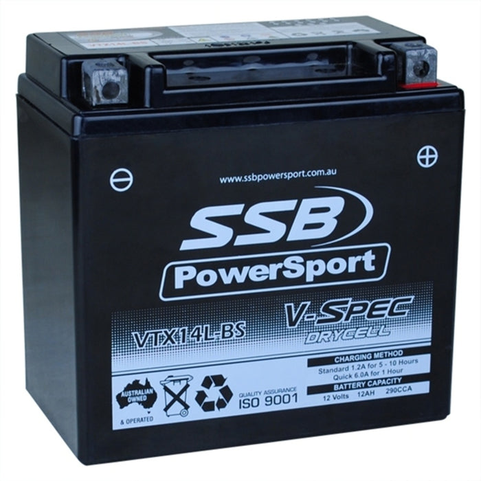 12V SSB V-Spec High Performance AGM Battery 4-VTX14L-BS SSB