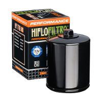 Hiflo Filtro - Oil Filter (Chrome, Black, With nut) HiFlo