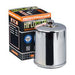 Hiflo Filtro - Oil Filter (Chrome, Black, With nut) HiFlo