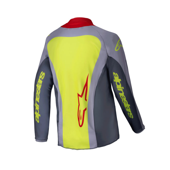 2025 YOUTH RACER MELT JERSEY BRIGHT-RED GRAY