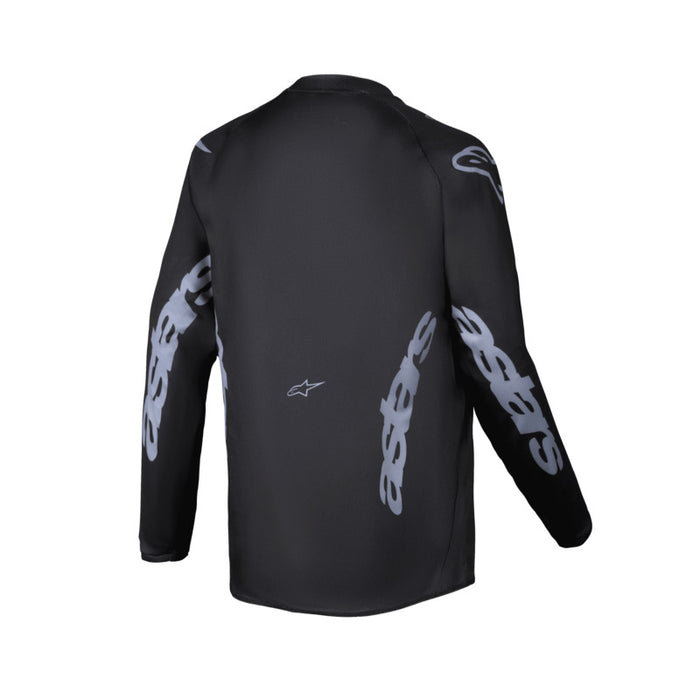 2025 YOUTH RACER GRAPHITE JERSEY BLACK GRAY Alpinestars