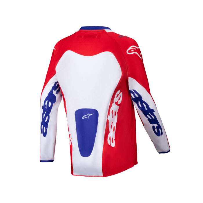 2025 YOUTH RACER VEIL JERSEY BRIGHT-RED WHITE