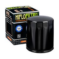 Hiflo Filtro - Oil Filter (Chrome, Black, With nut) HiFlo