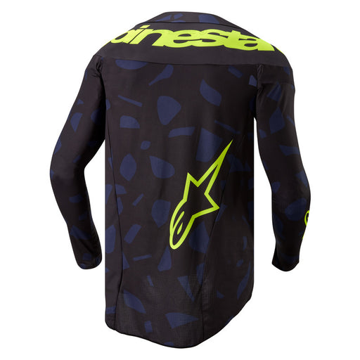 2024 TECHSTAR RANTERA JERSEY / BLACK NAVY FLUROYELLOW Alpinestars