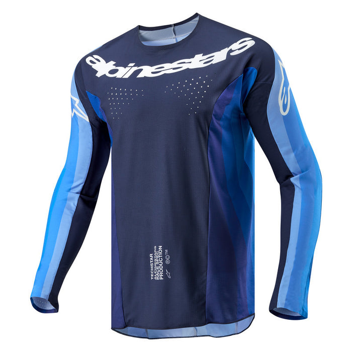 2024 TECHSTAR PNEUMA JERSEY / DARK NAVY LIGHT BLUE Alpinestars