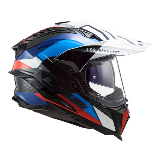 LS2 MX701 Explorer Carbon Frontier Helmet - Black / Blue LS2