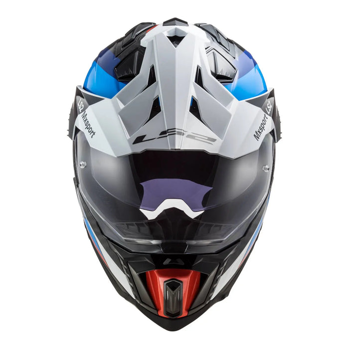 LS2 MX701 Explorer Carbon Frontier Helmet - Black / Blue LS2