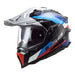 LS2 MX701 Explorer Carbon Frontier Helmet - Black / Blue LS2