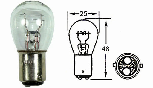 MCS Stop/Tail Bulb 6V 21/5W (10/Box) MCS