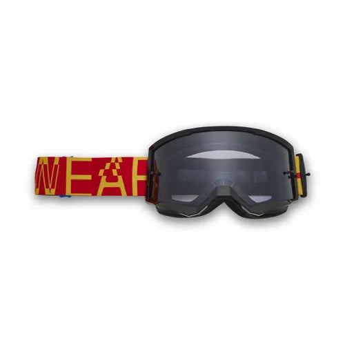 FOX MAIN SMOKE MIRRORED LENSE GOGGLES PALE YELLOW Fox