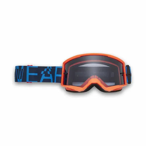 FOX MAIN SMOKE MIRRORED LENSE GOGGLES TRU BLUE Fox