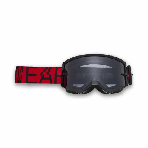 FOX MAIN SMOKE MIRRORED LENS GOGGLE FLO RED Fox