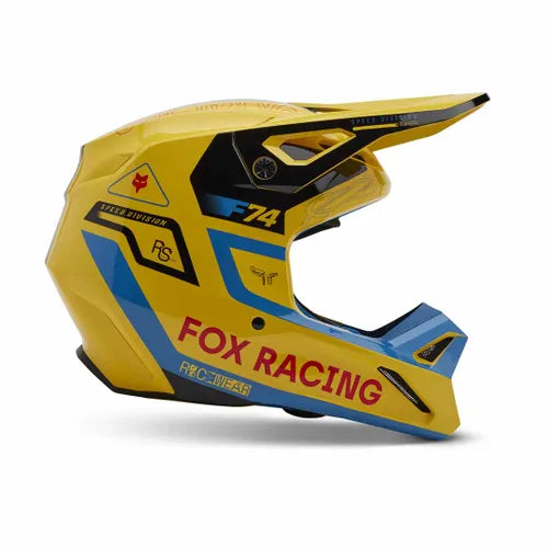 FOX V1 RACE SPEC HELMET - PALE YELLOW Fox