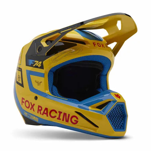 FOX V1 RACE SPEC HELMET - PALE YELLOW Fox