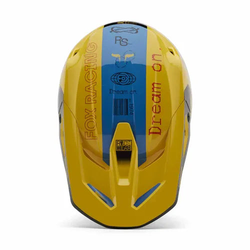 FOX V1 RACE SPEC HELMET - PALE YELLOW Fox