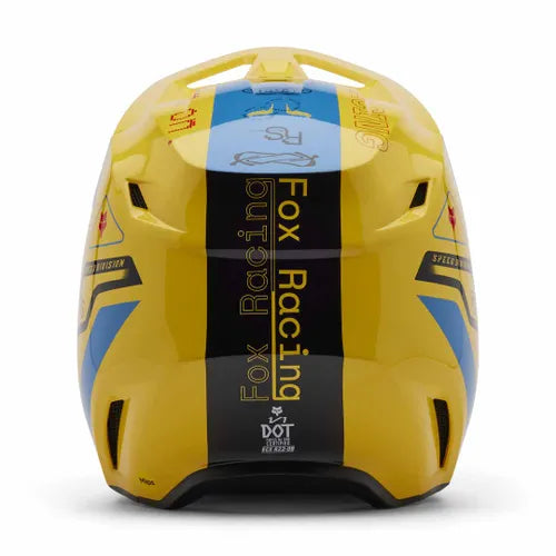 FOX V1 RACE SPEC HELMET - PALE YELLOW Fox