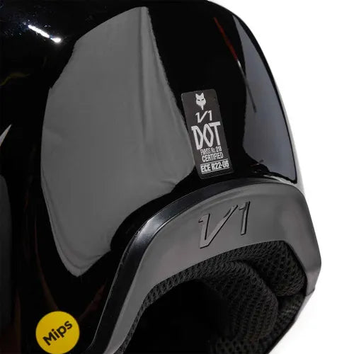 FOX V1 SOLID HELMET - BLACK Fox