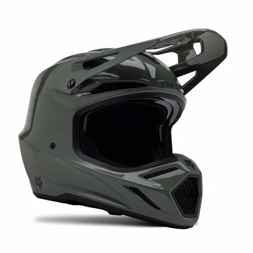 FOX V3 RS CARBON SOLID HELMET - DARK STONE Fox