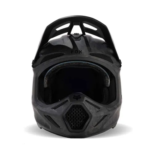 FOX V3 RS CARBON SOLID HELMET - MATTE BLACK Fox