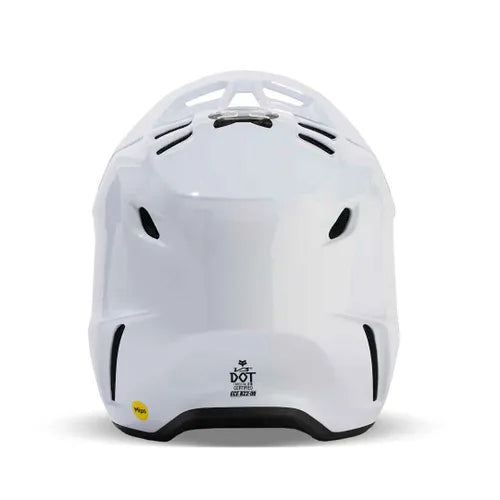 FOX V3 RS CARBON SOLID HELMET - WHITE Fox