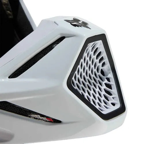 FOX V3 RS CARBON SOLID HELMET - WHITE Fox