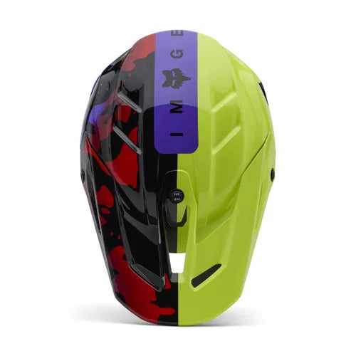 FOX V3 THROTTLE HELMET - FLURO YELLOW Fox