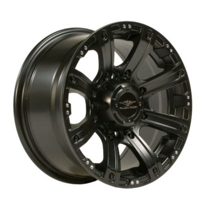 Alloy Wheel Falcon Ridge - CI-8S Raptor 15x7 - 4/137 Matte Black Aussie Powersports