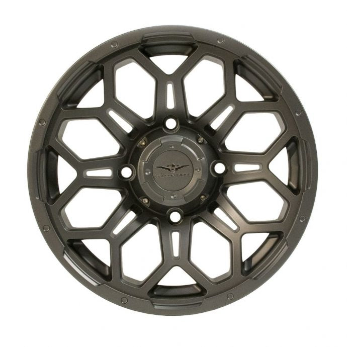 Alloy Wheel Falcon Ridge - HC-8S Soar 14x7 - 4/137 Gun Metal Grey Aussie Powersports