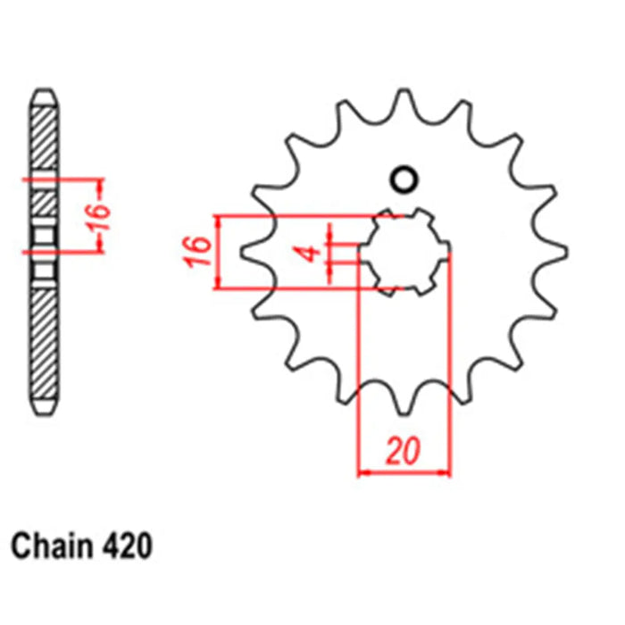 Front Sprocket - Steel 023 JT Sprockets