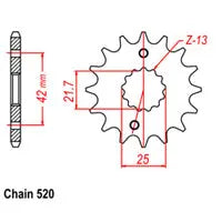 Front Sprocket - Steel 214 JT Sprockets