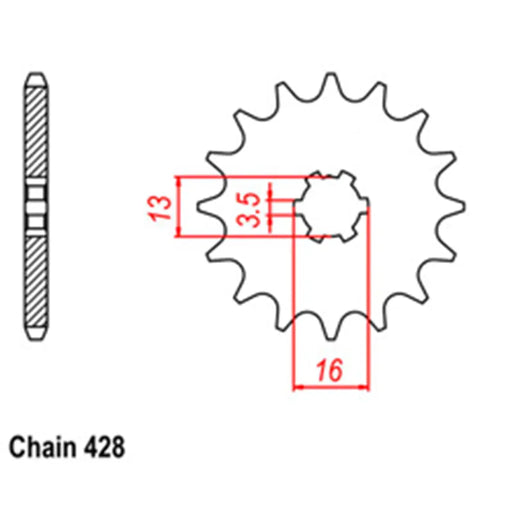 Front Sprocket - Steel 2J5 JT Sprockets