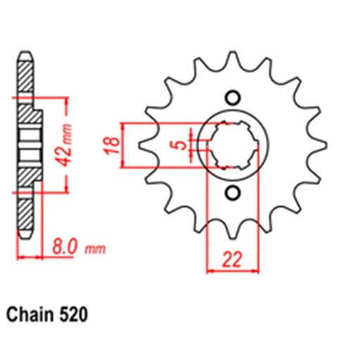 Front Sprocket - Steel 30X JT Sprockets