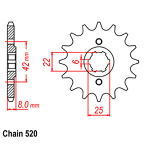 Front Sprocket - Steel 429 JT Sprockets