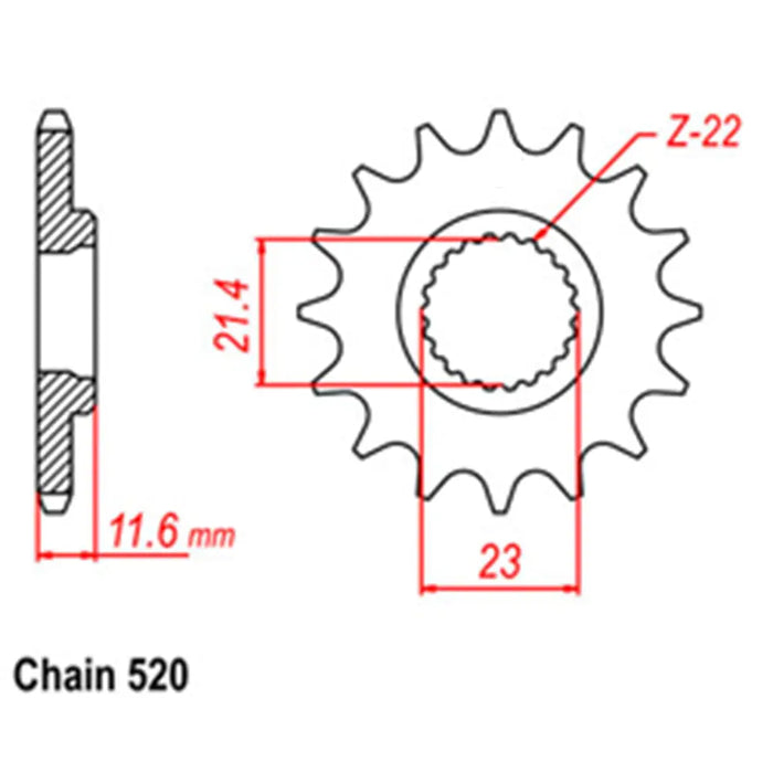 Front Sprocket - Steel 4GY JT Sprockets