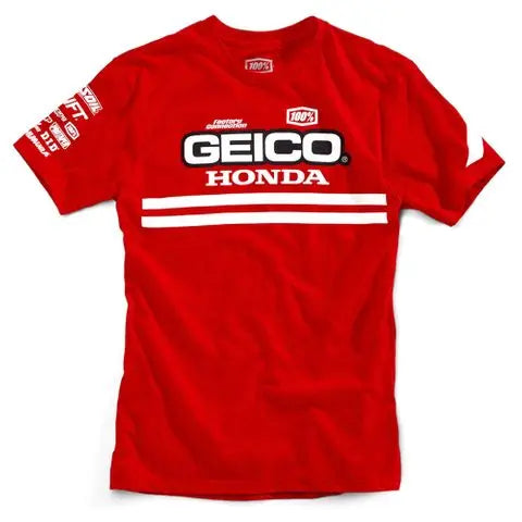 CONTROL T-SHIRT GEICO/HONDA RED MED 100 Percent