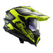 LS2 MX701 Explorer Alter Helmet - Matte Black / Hi-Vis Yellow 06 LS2