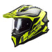 LS2 MX701 Explorer Alter Helmet - Matte Black / Hi-Vis Yellow 06 LS2