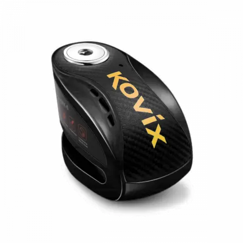 Kovix Alarm Disc Lock Black with Reminder Cable and Mount Kovix