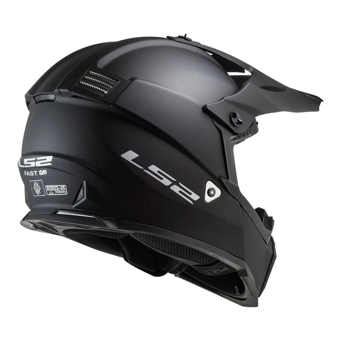 LS2 MX437J Fast Evo Mini Helmet - Matte Black