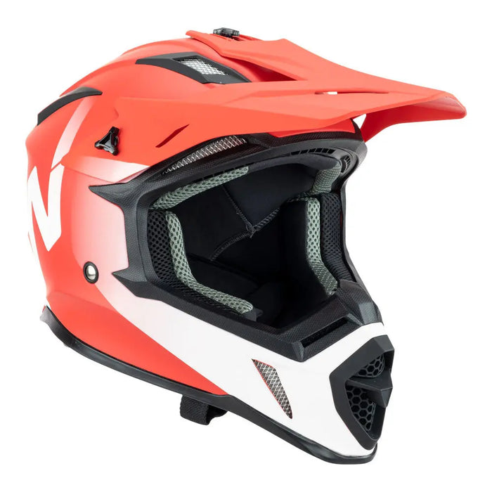 Nitro MX760 Satin Red and White Helmet M Nitro