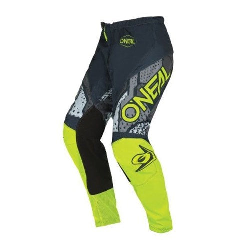 ONEAL ELEMENT YOUTH PANT CAMO V.22 - GREY/NEON YELLOW Oneal